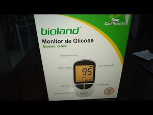 RESENHA- GLICOSÍMETRO BIOLAND| MEDIDOR DE GLICOSE| COMO UTILIZAR PARA FAZER TESTE DE GLICOSE