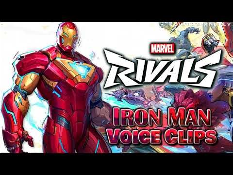 All Iron Man Voice Clips • Marvel Rivals • All Voice Lines • 2025 Version Update (Josh Keaton)