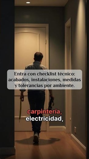 Recibir un inmueble nuevo sin perder dinero: protocolo técnico antes de firmar el acta