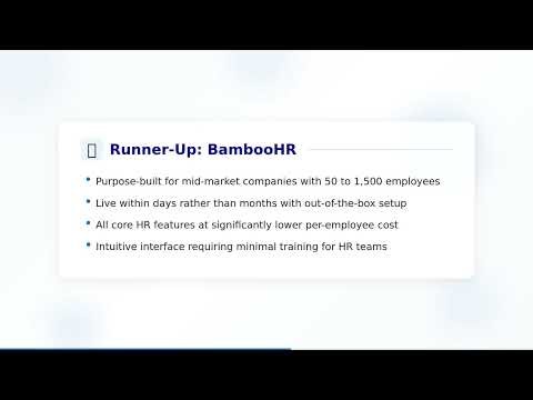 Workday Alternatives - Top Competitors & Alternatives in 2026