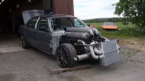 Hear A Glorious 27-Liter Twin-Turbo V12 Tank Engine Start Up In A Ford Crown Victoria - Jalopnik