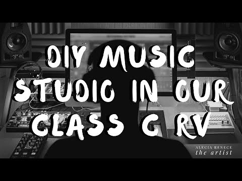 RV Living: How To DIY Home Studio Set Up and Break Down | Cheap and Easy Home Studio RV Remodel