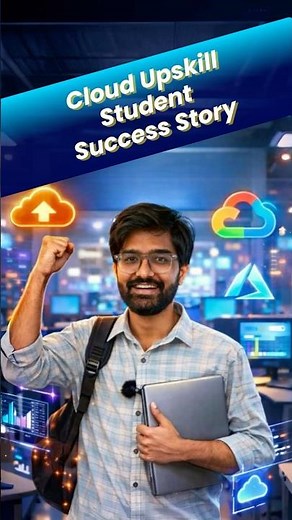 Cloud Upskill AWS student Sucess story | #cloudupskill #students #education #shorts