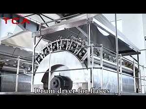 Potato flakes processing line Drum dryer for potato flakes potato powder