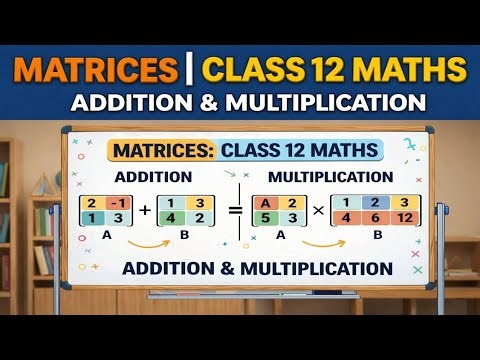 Operations on Matrices (Addition & Multiplication) | Class 12 Maths