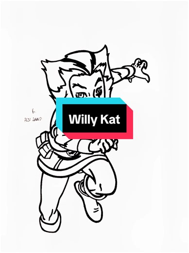 Willy Kat #howtodraw #2d #2danimation #artist #stepbysteptutorial