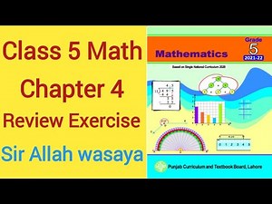 Class 5 Math New Book Chapter 4 Review Exercise Based on Single National Curriculum | Class 5 Math