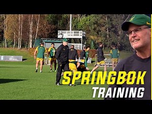 Watch the SPRINGBOKS training session in IRELAND