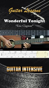 247K views · 4.7K reactions | Wonderful Tonight - Eric Clapton - Easy Guitar Lessons #wonderfultonight #ericclapton #guitarintensive #acousticguitar #acousticcover #acoustic #tutorialgitar #easychords | Guitar Intensive | Facebook