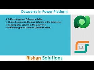Columns and Forms in the Data verse - Model Driven App #dataverse #ModelDrivenApp