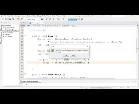 Llenar Arreglo mediante JOptionPane.showInputDialog en Java