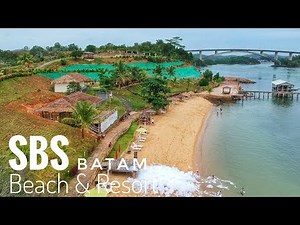 Wisata PANTAI SBS dan RESORT Jembatan 5 Barelang Batam Drone View | SBS BEACH & RESORT | Drone Batam