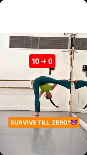 Flex with Olha • Flexibility Coach | Can YOU Make it Till ZERO? 😈 Save it, TRY it, & Drop Your number 👇👇 | Flexibility Challenge💚 . . . . #flexibility #stretching... | Instagram