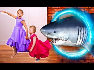 Five Kids Shark Adventure at Home + more Children's Songs and Videos