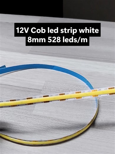 12v COB led strip 8mm 528 leds/m lights #cob #led #ledlights #cobled #cobledstrip