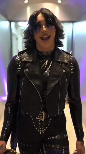 Mami's Night at WWE Crown Jewel with Rhea Ripley Leather Leggings