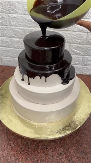 5kg | 4 tier chocolate cake decorating ideas #chocolatecake​ #cakedecorating​ #shortsfeed​ #shorts​