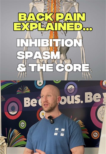 Lower back pain isn’t a weak core problem — it’s a nervous system problem. 🧠 If you’ve ever been told to “strengthen your core” for back pain but never understood why it helps, this is the missing piece. When you’re in pain, your body protects you by: 🔻 Switching some muscles off 🔺 Tightening others up That creates stiffness and fear of movement — not strength. Real rehab isn’t about crunches or endless planks. It’s about building active tension that tells your nervous system: ✅ You’re safe ✅