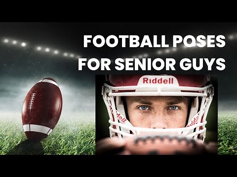 Football Poses for Senior Guys