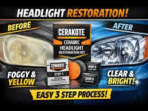 This headlight restoration kit actually works! Full demo