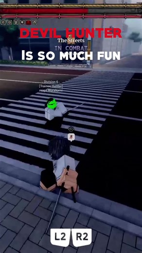 Gotta get use to this combat #devilhunter #roblox #chainsawman