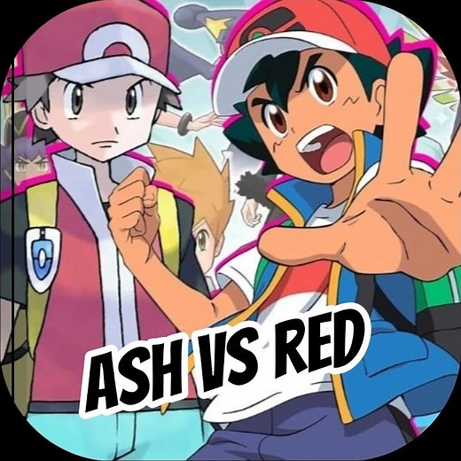 Ash vs Red – The Ultimate Pokémon Battle ⚡🔥 Who Will Win?”#anime #pokemon