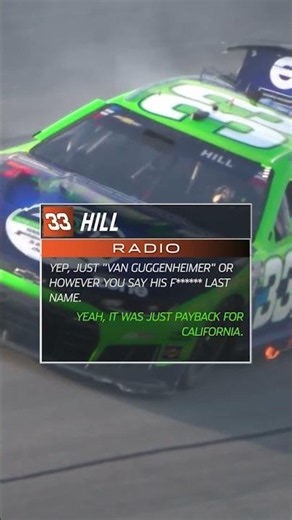 Shane "van Guggenheimer" sends Hill into the wall 😬