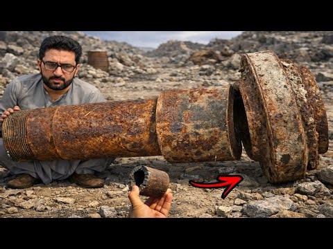 Severely Damaged Truck Axle Spindle Rebuilt Using Iron Insert | Master Lathe Repair