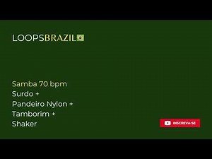 Samba 70 bpm - Surdo + Pandeiro Nylon + Tamborim + Shaker
