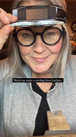 I can finally show you the necklace I made as a surprise for my mom’s birthday. I had such fun hand fabricating and engraving these sterling silver wild bird feathers. I modeled them after actual feathers she had found and sent to me in the mail over the years. 🖤🪶 Love you @cedarridgeneedleworks #artjewelry #jewelrymaking #metalsmith #makingjewelry #makingjewellery | Teresa Kiplinger Jewelry