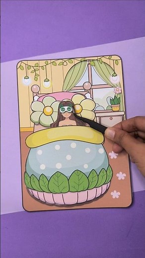 paper doll house diy bedroom page #paperdiy #diypaperdoll #paperdoll #paperdollhouse #dollhouse