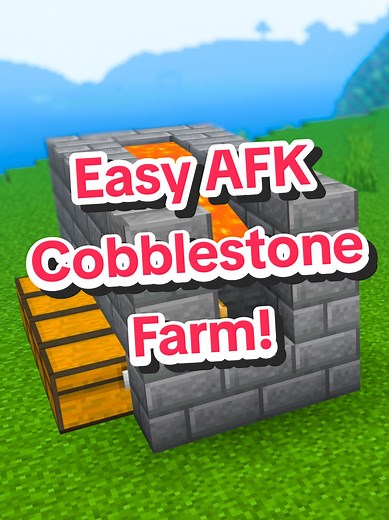 Automatic AFK Cobblestone Farm Tutorial
