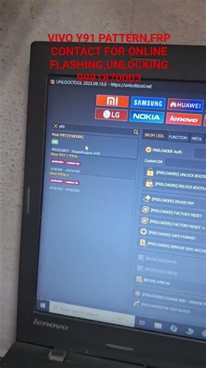 vivo y93 pattern&frp unlock