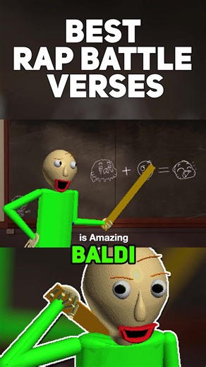 BALDI! (BEST RAP BATTLE VERSES) #fyp #rapbattle #gumball #baldi #tawog | gumball vs baldi rap battle