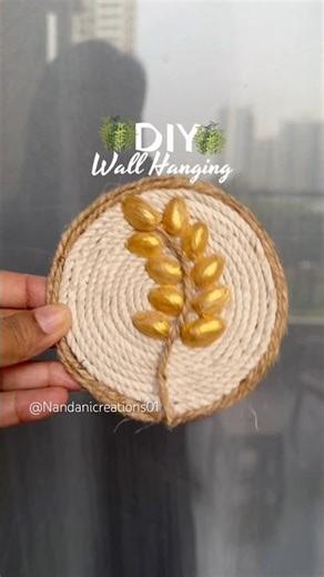 ✨ DIY Wall Hanging Idea ✨#youtubeshorts #diy#handmade #pistashellart#wallhanging#viral #trending