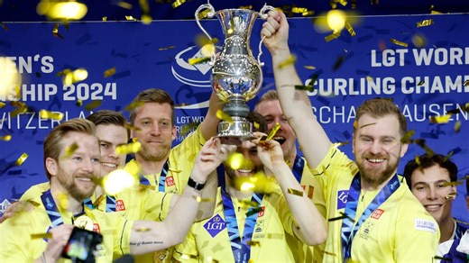 Gushue's Canadian rink settles for 3rd straight world silver medal as Sweden's Edin claims 7th world title