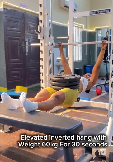 elevated feet ring row is a calisthenics exercise that primarily targets the traps and to a lesser degree also targets the biceps, forearms, shoulders, lats and middle back. #backworkout #lats #fitness #letsgo #motivation #trendingvideo #bicep