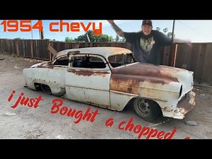 1954 Chevy bel air project ...chopped and body drop find!!