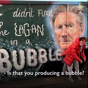 Adrian Dunbar praises his mural and disagrees with Graham about some of the Belfast phrases that appear in Line of Duty. | The Graham Norton Show