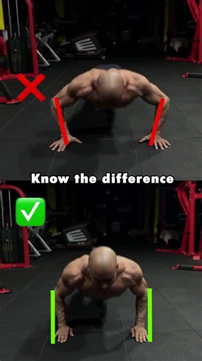 🔥Push-up fail: Flaring elbows and bendingDon't let this common push-up mistake derail your fitness goals!Flaring your elbows out puts unnecessary stress on your shoulders and elbows, while bending your back can lead to lower back pain.•To do a proper push-up, start with your hands shoulder-width apart and your body in a straight line from your head to your heels.• As you lower yourself down, keep your elbows tucked in at your sides and your back straight. Don't go so low that your chest touches