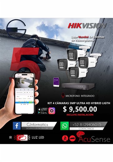 Instalación de Cámaras de Seguridad HikVision en Monterrey