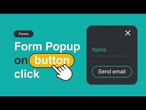 How to Display Form Popup on Button Click in Joomla? | Forms Tutorials and Guides
