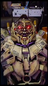 Megatron full costume with electric helmet #megatron #transformers #cosplay #robotcostume #armor #propmaker | Super Queen Armour Costumes Studio