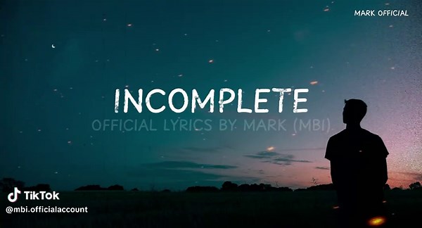 Incompleto - Video Lyric Oficial | Mark (MBI)