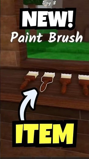 NEW Paintbrush Item! 🎨 Customize Your Base – 99 Nights in the Forest Roblox Update