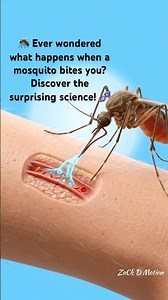 🦟 Ever wondered what happens when a mosquito bites you? Discover the surprising science! 🤯