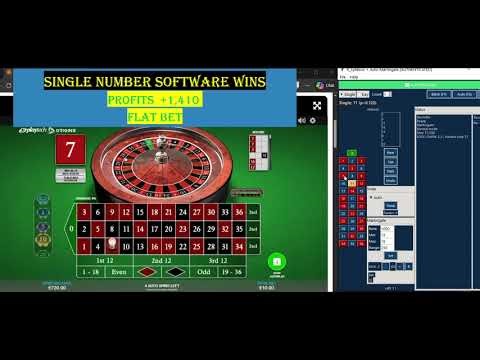 Winning roulette software Live dealer AND RNG on single-number bets and has profits of €1,410