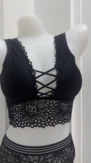 Seamless Soft Lace Underwear Bra Set Beautiful Back Wrapped Chest Bra and Panties Lace Suit New-style Ladies Girl's Bra Set