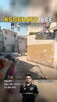 KSCERATO - ACE | FACEIT CS2 Highlight | Dec 24, 2025 21:30 UTC | Dust2