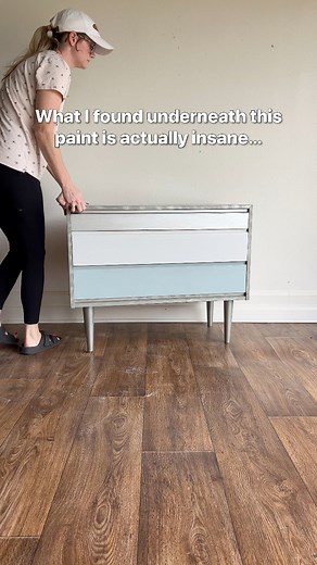 I had NO idea that I would find one of the RAREST wood species in the world under this paint! More details in the comments! | Refurbishedish